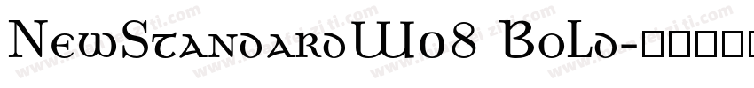 NewStandardW08 Bold字体转换